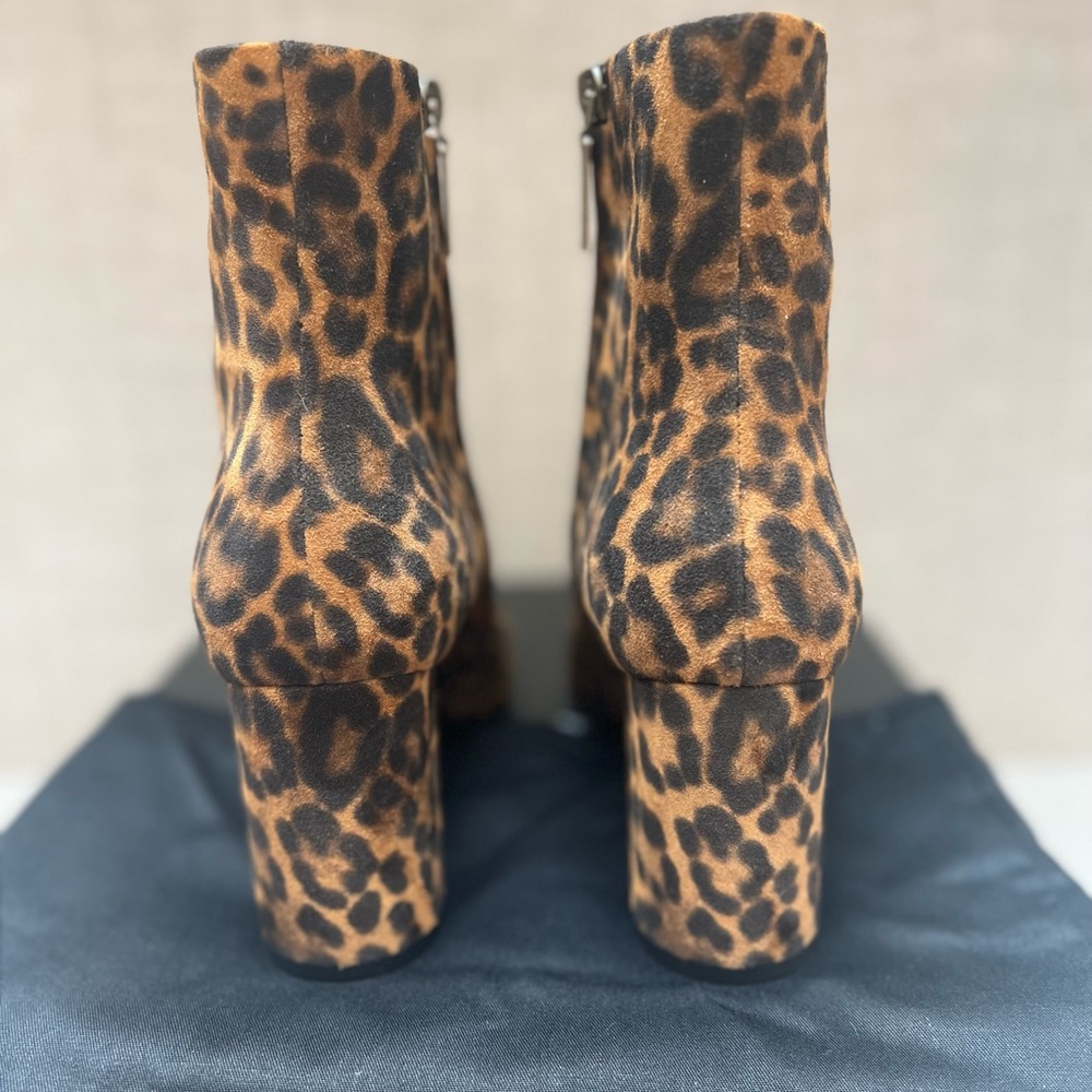 NIB Saint Laurent Suede Vertigo Leopard size 39.5 Booties - Picture 4 of 7